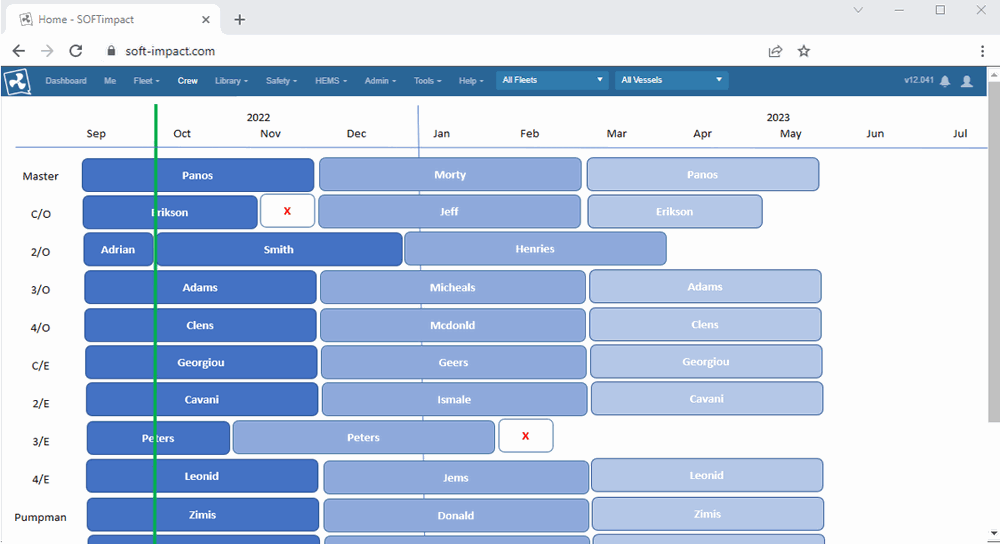 CREWimpact planner